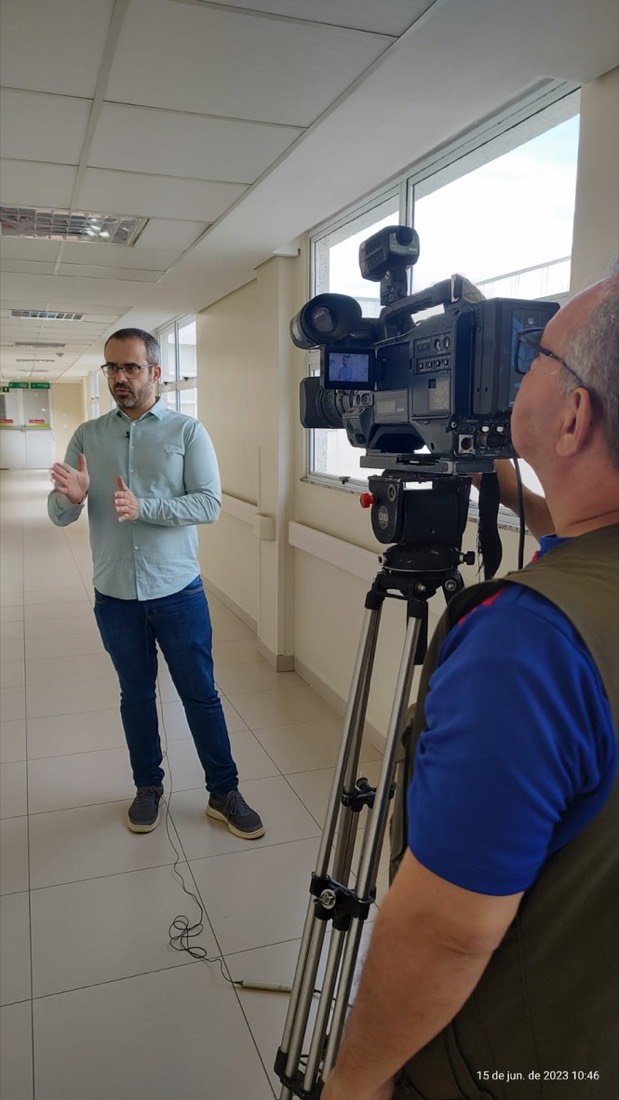Entrevista para a TV