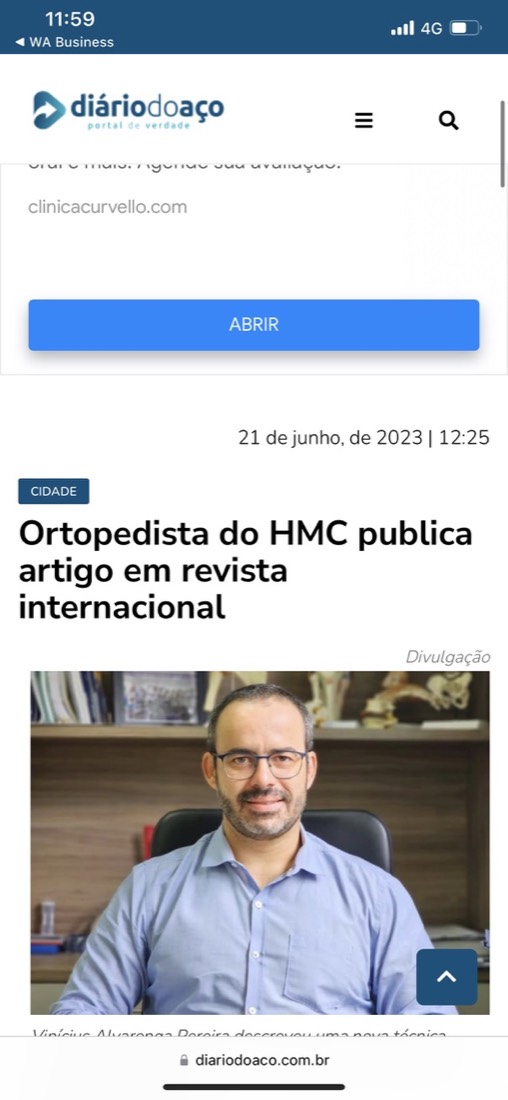Imprensa · Diário do Aço, artigo em revista internacional